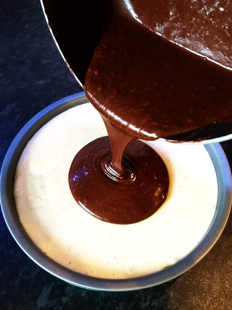 J gow spiced rum and raisin chocolate fudge recipe pouring chocolate