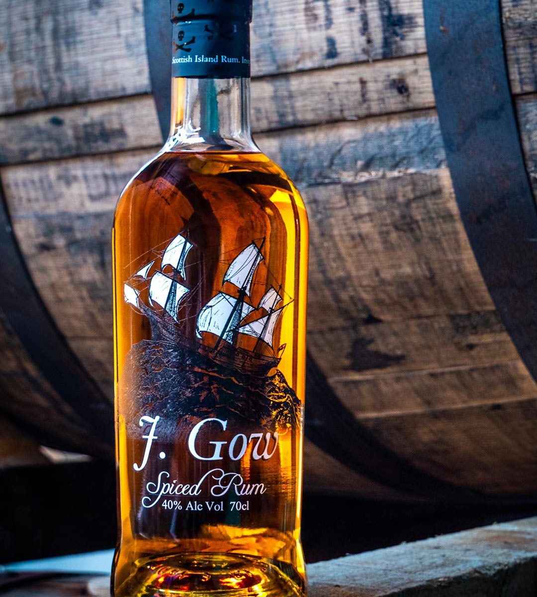 Scottish Spiced rum J. Gow Orkney Spiced rum