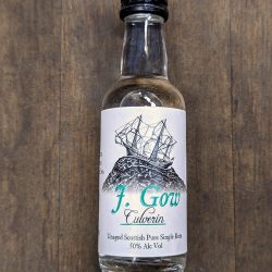 J. Gow Culverin 5cl miniature Scottish rum unaged 50%