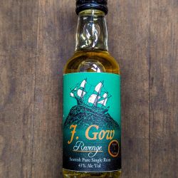 J. Gow Revenge 5cl miniature scottish rum aged 3 years