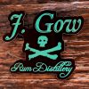 J Gow rum sticker