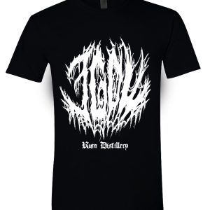 j gow rum distillery death metal logo t shirt